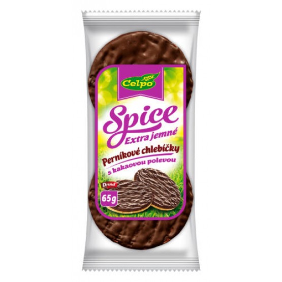 Spice Extra jemné perníkové chlebíčky, ryžové s kakaovou polevou 65g