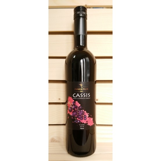 CASSIS - víno z čiernych ríbezlí 0,75l sladké
